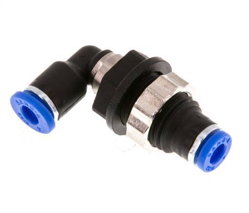 4mm 90deg Codo Racor pasamuros PA 66 NBR Pasamuros [2 Piezas]