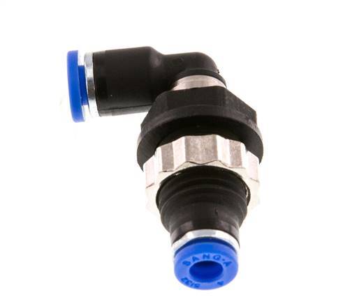 4mm 90deg Codo Racor pasamuros PA 66 NBR Pasamuros [2 Piezas]