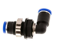 Codo de 8mm 90deg Racor de PA 66 NBR Pasamuros