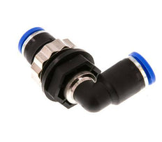 Codo de 8mm 90deg Racor de PA 66 NBR Pasamuros