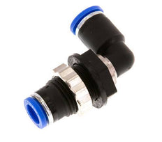 Codo de 8mm 90deg Racor de PA 66 NBR Pasamuros
