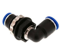 Codo de 12mm 90deg Racor de PA 66 NBR Pasamuros
