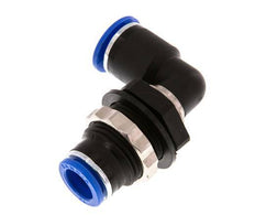 Codo de 12mm 90deg Racor de PA 66 NBR Pasamuros