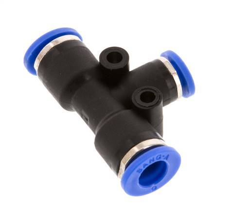 Racor en T de 4mm x 6mm PA 66 NBR [2 piezas]
