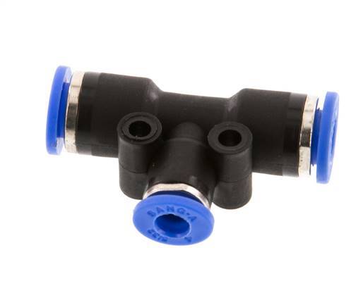 Racor en T de 4mm x 6mm PA 66 NBR [2 piezas]