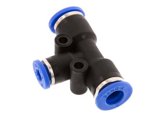 Racor en T de 4mm x 6mm PA 66 NBR [2 piezas]
