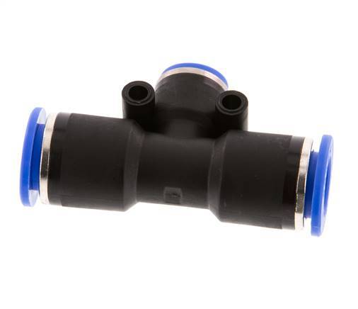 Racor en T de 8mm x 12mm PA 66 NBR [2 piezas]