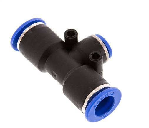 Racor en T de 8mm x 12mm PA 66 NBR [2 piezas]