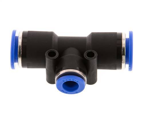 Racor en T de 8mm x 12mm PA 66 NBR [2 piezas]