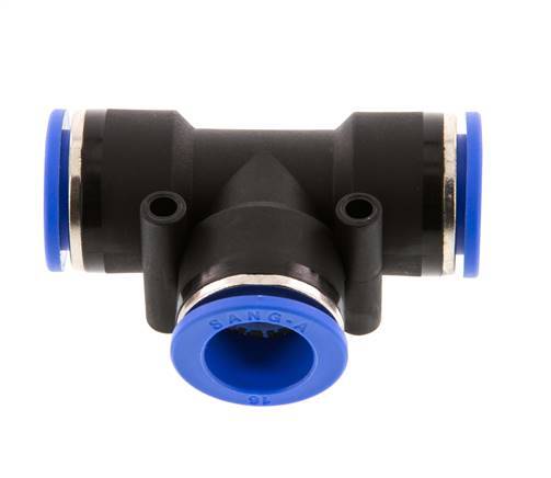 Racor en T de 16 mm PA 66 NBR