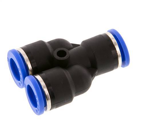 Racor rápido en Y de 10 mm PA 66 NBR [2 piezas]