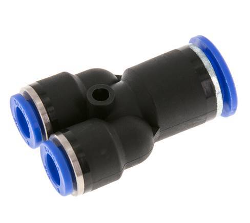 Racor rápido en Y de 8 mm x 12 mm PA 66 NBR