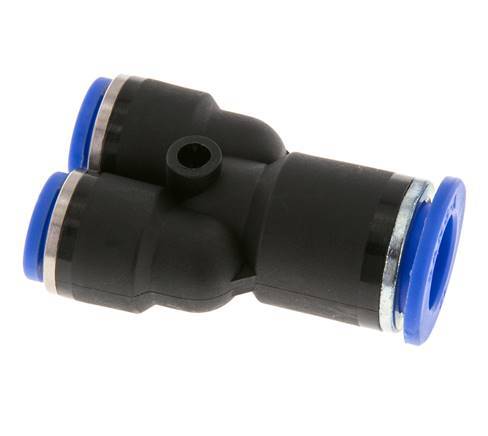 Racor rápido en Y de 8 mm x 12 mm PA 66 NBR