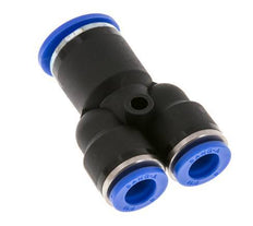 Racor rápido en Y de 8 mm x 12 mm PA 66 NBR