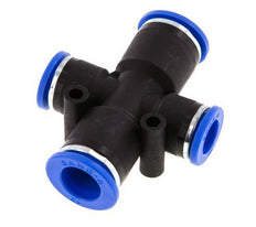 Racor en cruz 10mm x 12mm PA 66 NBR 2 salidas