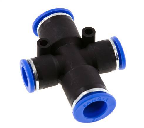 Racor en cruz 10mm x 12mm PA 66 NBR 2 salidas