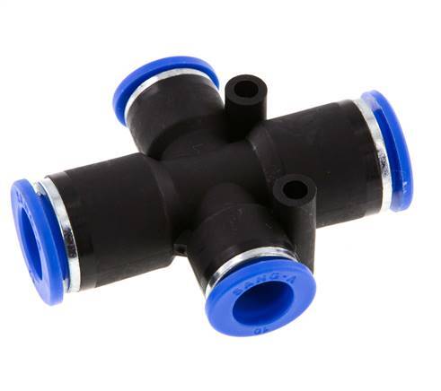 Racor en cruz 10mm x 12mm PA 66 NBR 2 salidas
