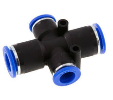 Racor en cruz 10mm x 12mm PA 66 NBR 2 salidas