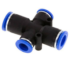 Racor en cruz 10mm x 12mm PA 66 NBR 2 salidas