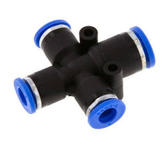 Racor en cruz 6mm x 8mm PA 66 NBR 3 salidas