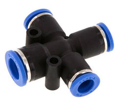 Racor en cruz 8mm x 10mm PA 66 NBR 3 salidas