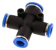 Racor en cruz 8mm x 10mm PA 66 NBR 3 salidas