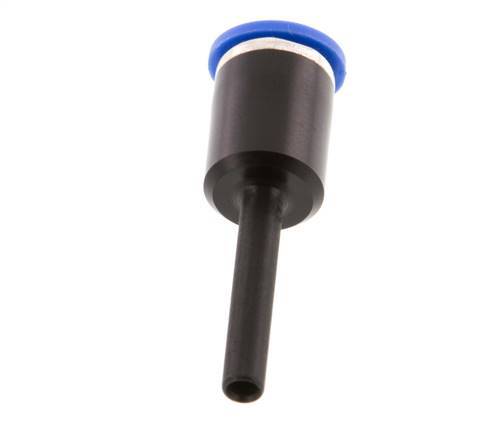 Racor de 6mm x 4mm con enchufe PA 66 NBR [2 piezas]