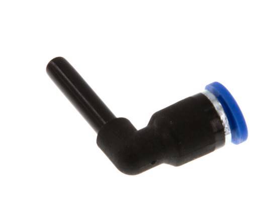 Racor de 4mm x 4mm 90deg con enchufe PA 66 NBR [2 piezas]