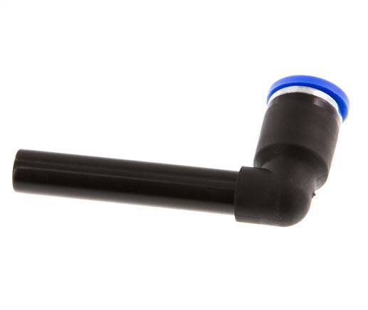 Racor a presión de 90 grados de 8 mm x 8 mm con manguito largo de PA 66 NBR [2 piezas]