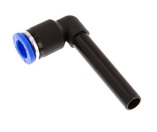 Racor a presión de 90 grados de 8 mm x 8 mm con manguito largo de PA 66 NBR [2 piezas]
