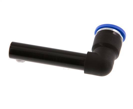 Codo de 90 grados de 10mm x 10mm con manguito largo de PA 66 NBR [2 piezas]
