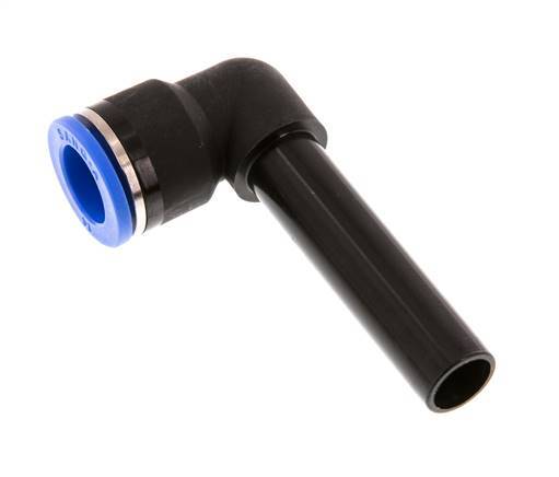 Codo de 90 grados de 14 mm x 14 mm con manguito largo de PA 66 NBR