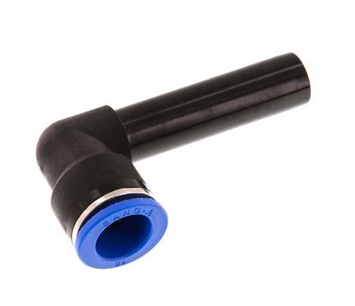 Racor de 16mm x 16mm 90deg con manguito largo PA 66 NBR