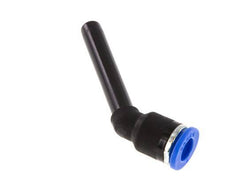 Racor rápido acodado de 6 mm x 6 mm 45 grados con casquillo enchufable largo de PA 66 NBR [2 piezas]