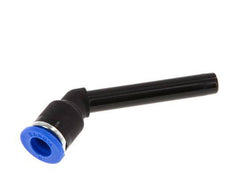 Racor rápido acodado de 6 mm x 6 mm 45 grados con casquillo enchufable largo de PA 66 NBR [2 piezas]