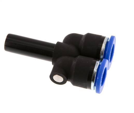 Racor rápido en Y de 10 mm x 10 mm con enchufe PA 66 NBR