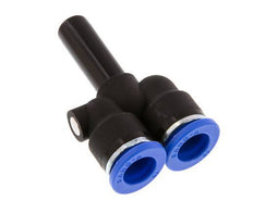 Racor rápido en Y de 10 mm x 10 mm con enchufe PA 66 NBR