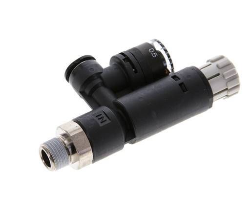 Regulador de presión neumático 6mm - R1/8'' con manómetro