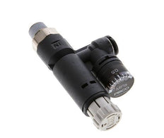 Regulador de presión neumático 6mm - R1/8'' con manómetro