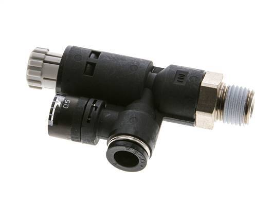 Regulador de presión neumático 8mm - R1/4'' con manómetro