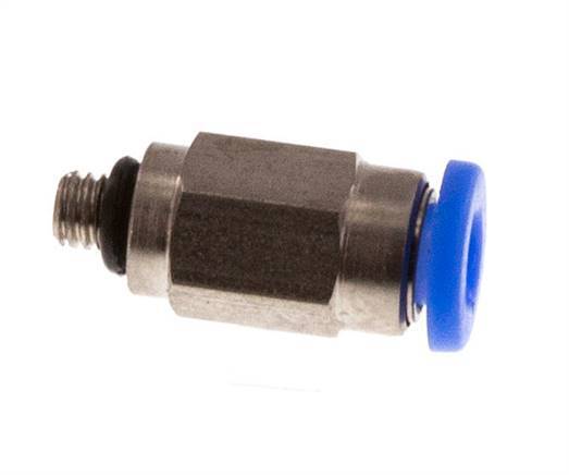 Racor de 3mm x M 3 con rosca macho Acero/POM NBR Diseño compacto [2 piezas]