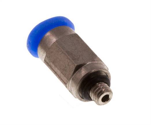 Racor de 3mm x M 3 con rosca macho Acero/POM NBR Diseño compacto [2 piezas]