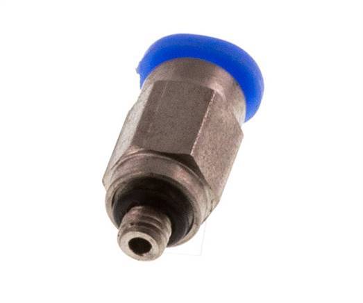 Racor de 3mm x M 3 con rosca macho Acero/POM NBR Diseño compacto [2 piezas]