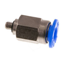 Racor de 4mm x M 3 con rosca macho Acero/POM NBR Diseño compacto [2 piezas]