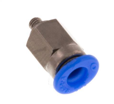 Racor de 4mm x M 3 con rosca macho Acero/POM NBR Diseño compacto [2 piezas]