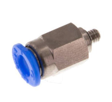 Racor de 4mm x M 3 con rosca macho Acero/POM NBR Diseño compacto [2 piezas]
