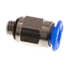 Racor de 4mm x M 5 con rosca macho Latón/POM NBR Diseño compacto [5 piezas]