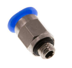 Racor de 4mm x M 5 con rosca macho Latón/POM NBR Diseño compacto [5 piezas]