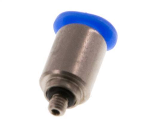Racor de 4mm x M 3 con rosca macho Acero/POM NBR Diseño compacto del hexágono interior [2 piezas]