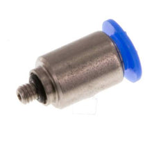 Racor de 4mm x M 3 con rosca macho Acero/POM NBR Diseño compacto del hexágono interior [2 piezas]